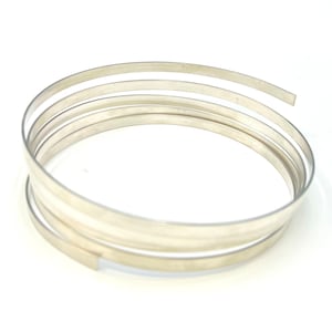 Sterling silver flat stock ring shank jewelry making crafting  2mm 3mm 4mm 5mm 6mm sold by 1 foot increments