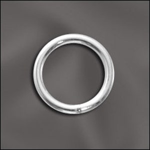 Sterling Silver closed   jump ring  - 5 to  6 mm x 22 gauge  8 mm 18 gauge  Jewelry making supply