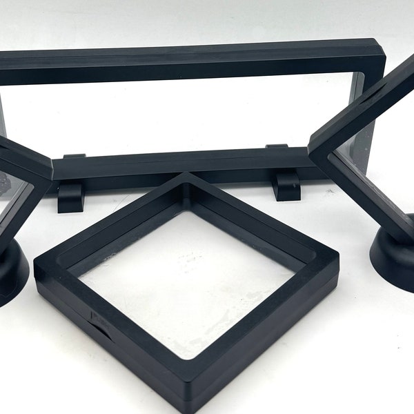3D Gem Crystal Suspension Display Cases expansion specimen floating display box