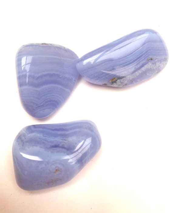 blue lace agate polished