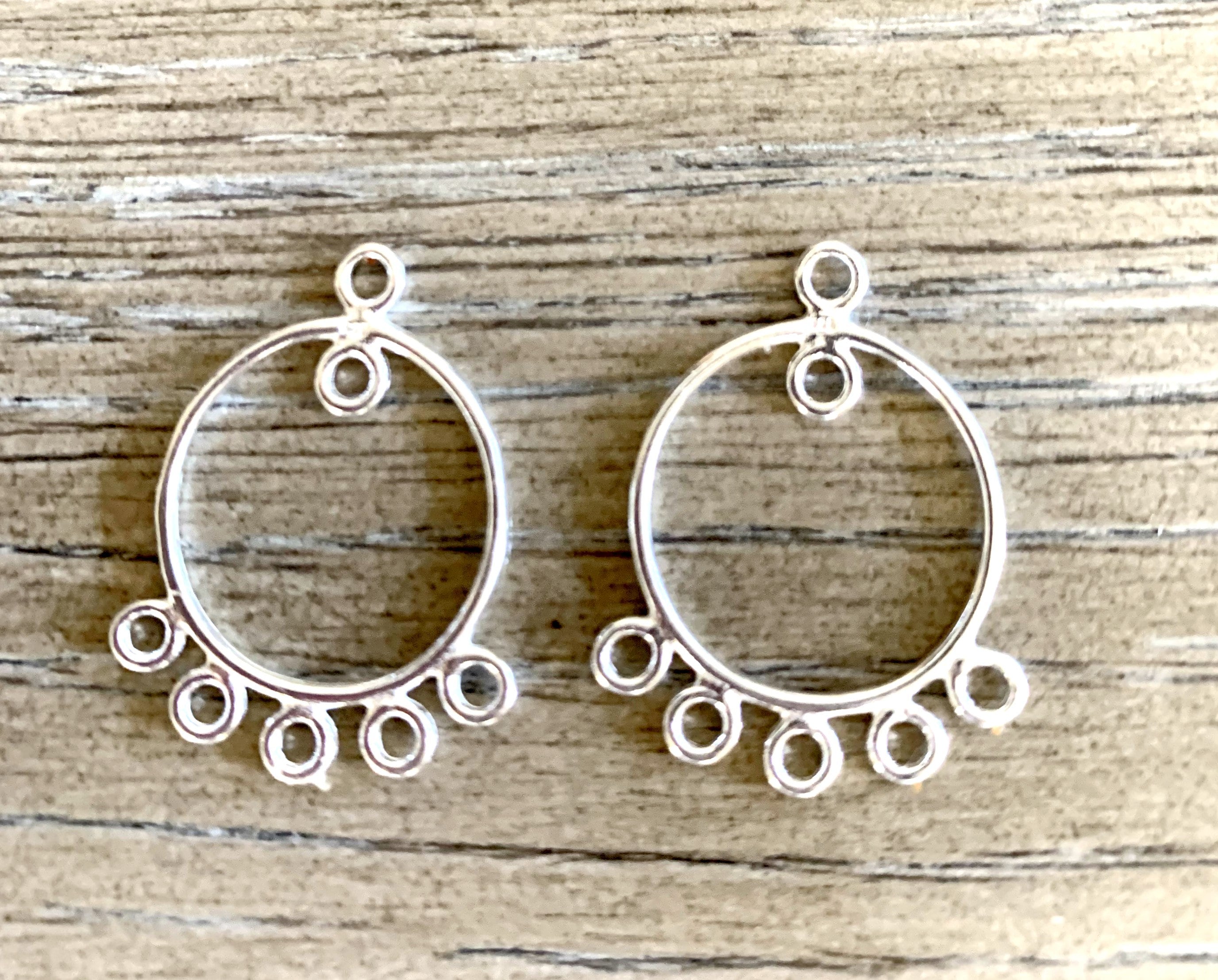 Sterling silver chandelier earring findings deals