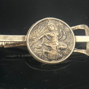 Sterling Silver  Siam Goddess  tie clip money clip