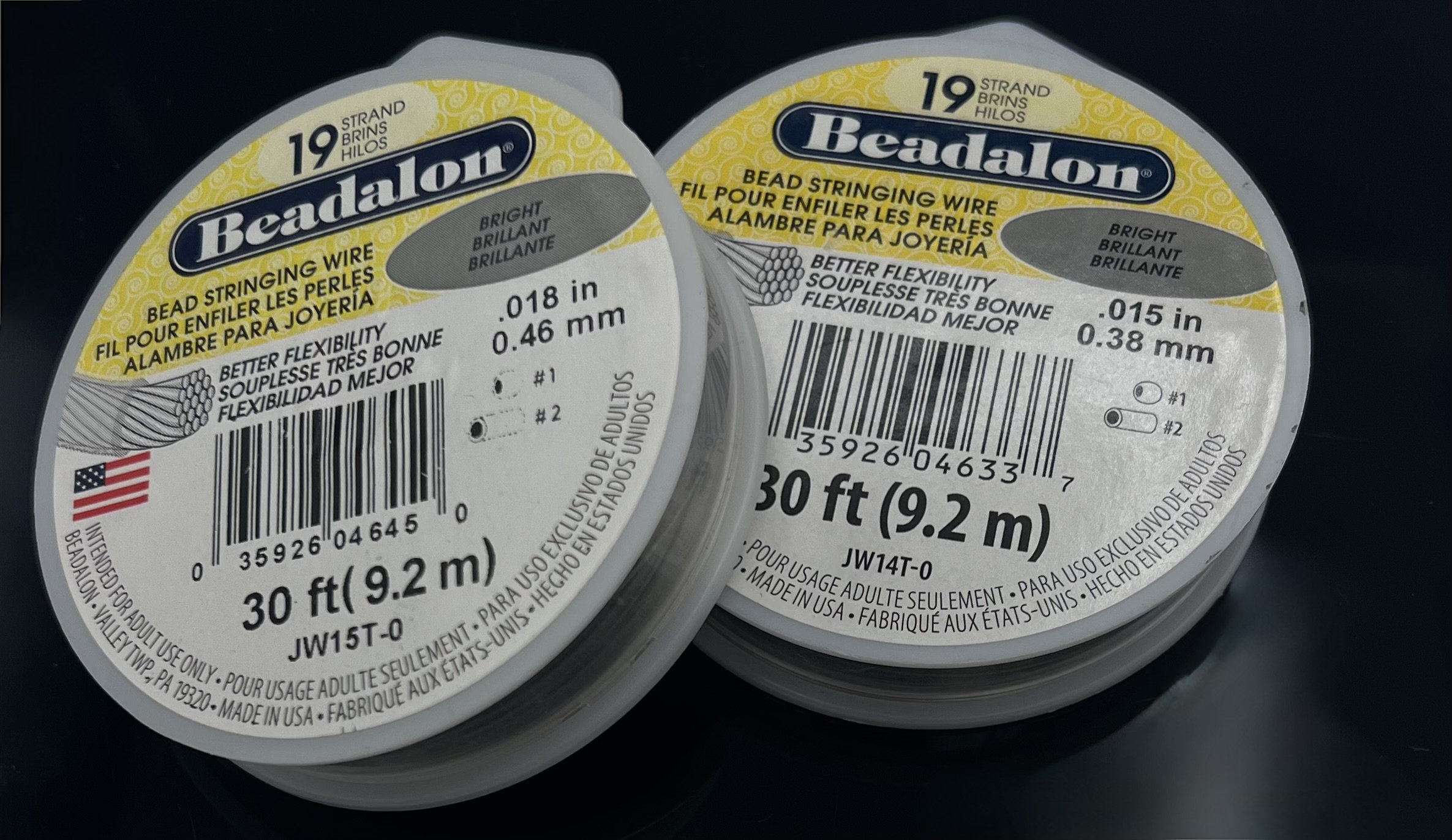 Beadalon Perlendraht, 0.38 Mm Stärke, 9.2 M Länge – Superflexibler Edelstahldraht Für Schmuckherstellung
