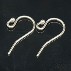 Stainless Steel Ear Wires Forward Front Facing Earring French Hooks Ball +  Coil