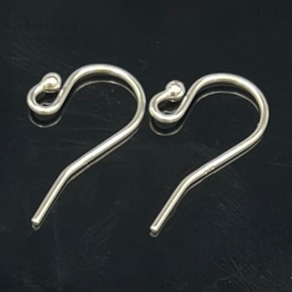 20 gauge Sterling silver  ear wire   ball end ear wire  jewelry supply heavy sturdy earwires