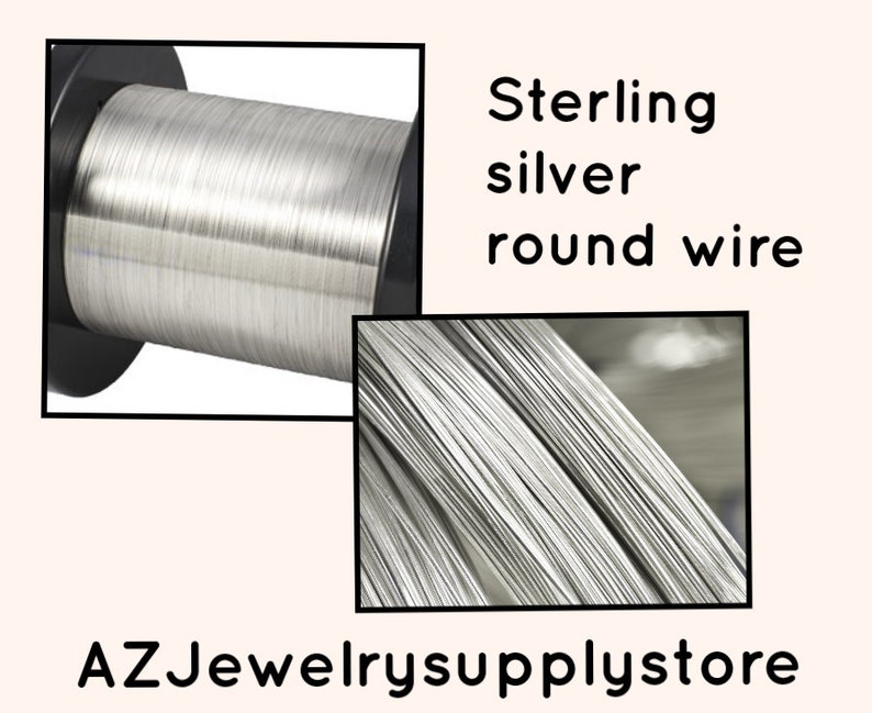 Sterling Round Wire Coil Bulk Jewelry Making Crafting Sold in Etsy