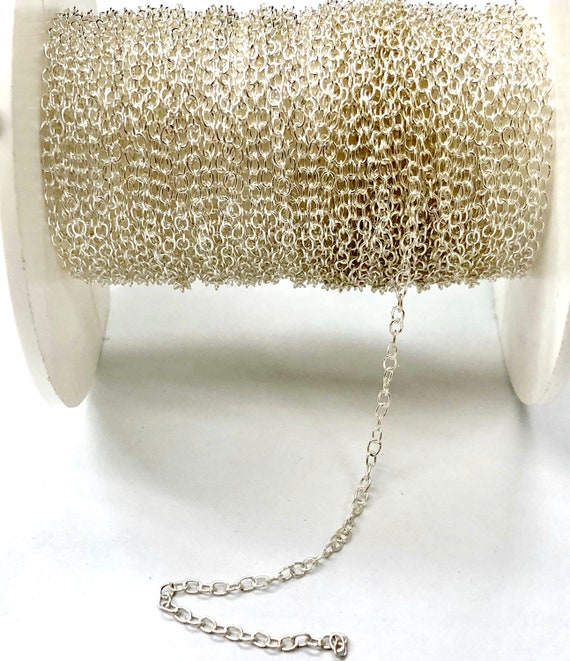 925 sterling silver chain by the foot outlet