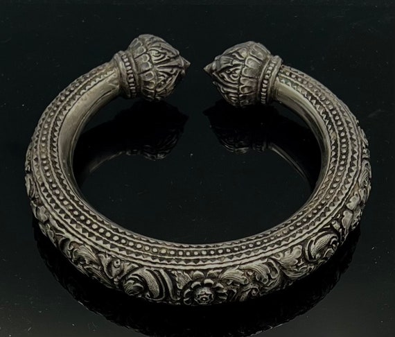 Vintage old Chinese export heavy chunky sterling … - image 3