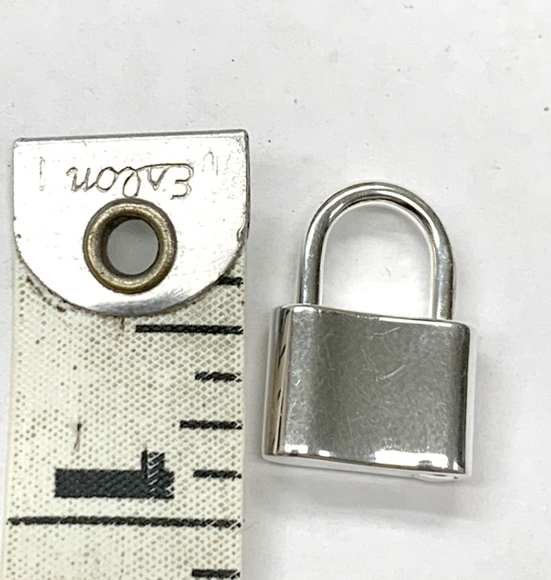 Sterling silver pad lock clasps 14 mm x 20 mm padlock | Etsy