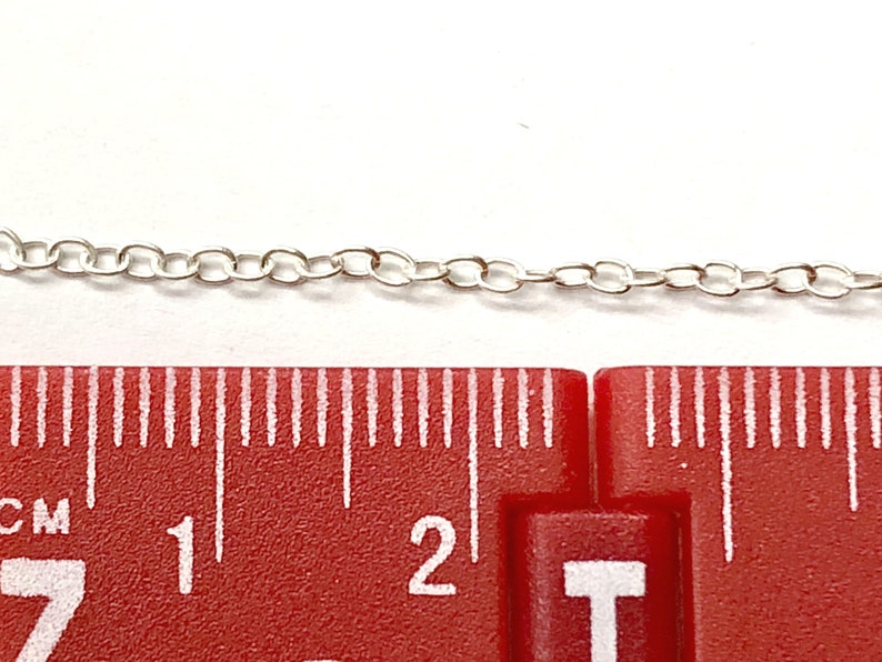 Sterling Silver Chain by the Foot Cable 925 Sterling Silver - Etsy