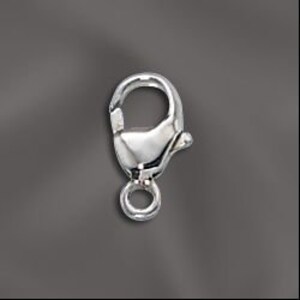 May include: Silver-toned lobster clasp with a jump ring. This clasp is used for jewelry making and is approximately 1 inch in length.