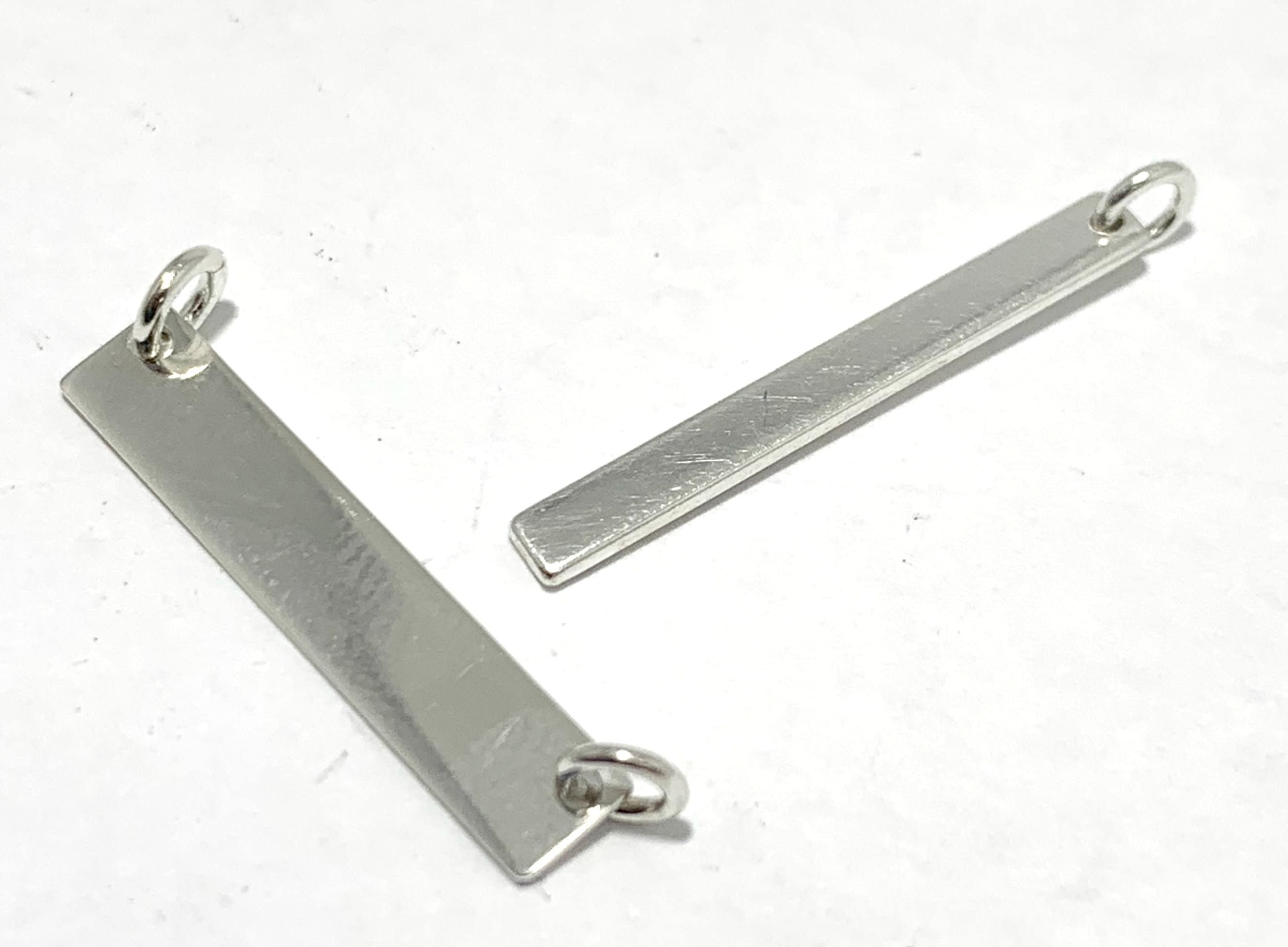 Sterling Silver Stamping Blank Engraveable Rectangles With Etsy