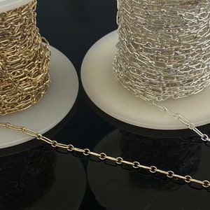14 kt GF Sterling Silver 20 gauge  short long Chain by the foot 5 feet to 100 feet   Gold filled  Wholesale Bulk Jewelry Supply