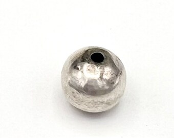 large sterling silver beads 12 mm  bench beads vintage southwestern beads jewelry making
