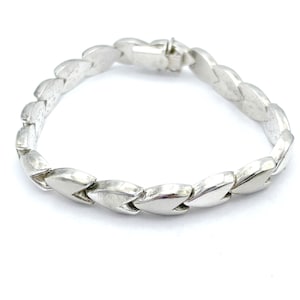 Sterling silver link bracelet italy