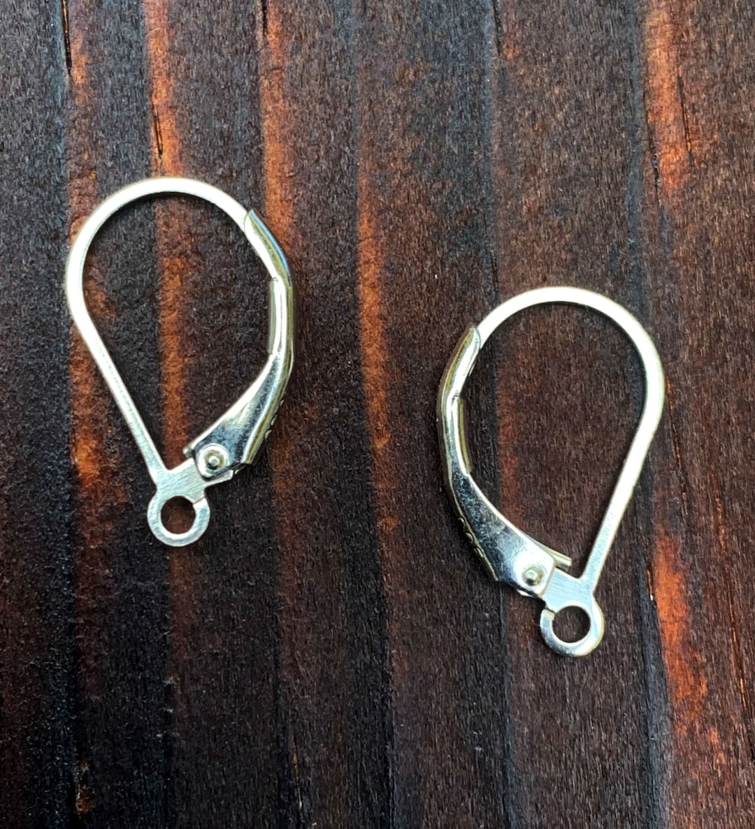 925 Risultati In Argento Sterling Con Orecchini A Leva Vero Placcato Oro 18k 14 5x11x3mm - Foto 2