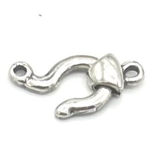 Sterling Silver  hook clasp Jewelry making vintage triple  single  strand