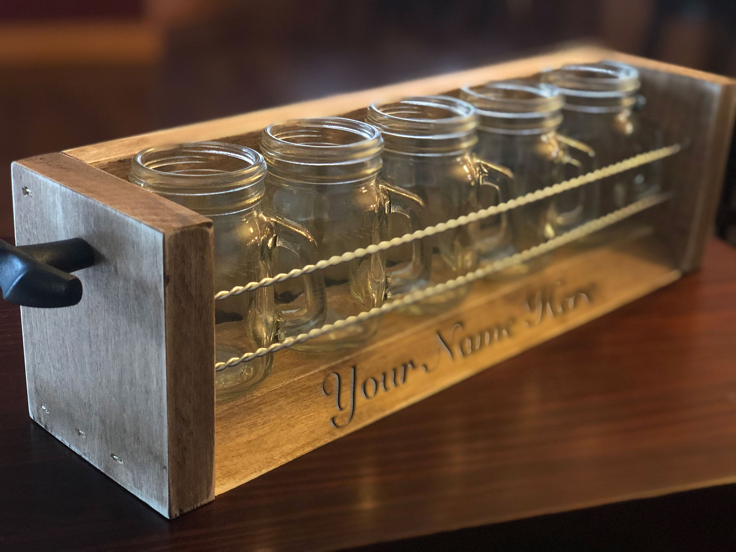 Unique Beer Flight Beer Tasting Flight Five 4.75oz Mini Mason Jars Drink Flights Etsy