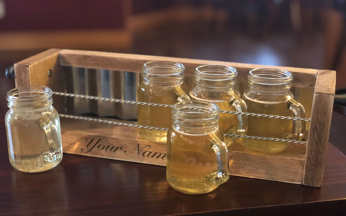 Unique Beer Flight Beer Tasting Flight Five 4.75oz Mini Mason Jars