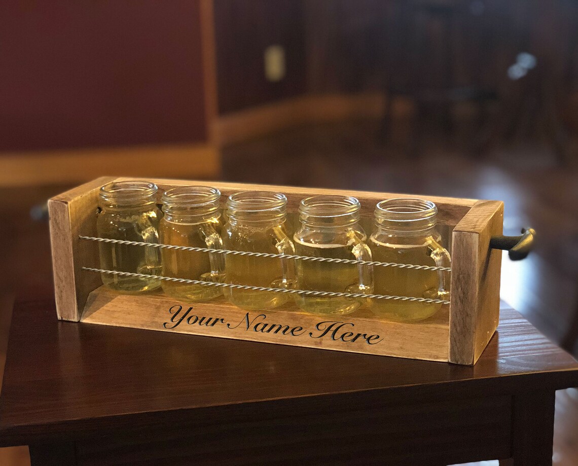 Unique Beer Flight Beer Tasting Flight Five 4.75oz Mini Mason Jars