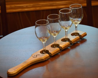 Wine glass flight holder hotsell