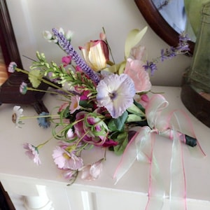 Mixed Floral Bouquet Vintage Silks