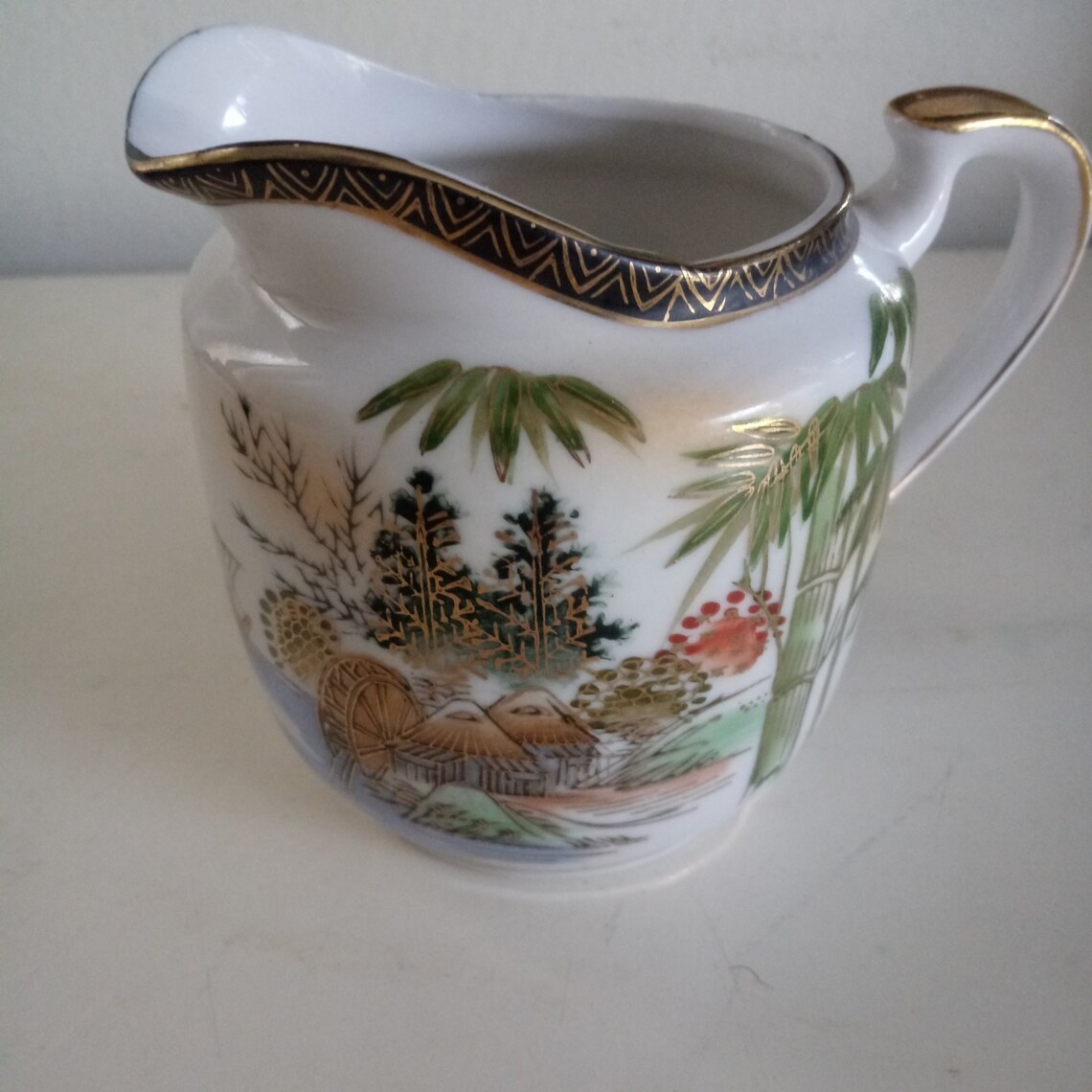Hand Painted Vintage Kutani Made in Japan Creamer Etsy Norway