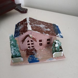 Christmas Cardboard Putz Village House
