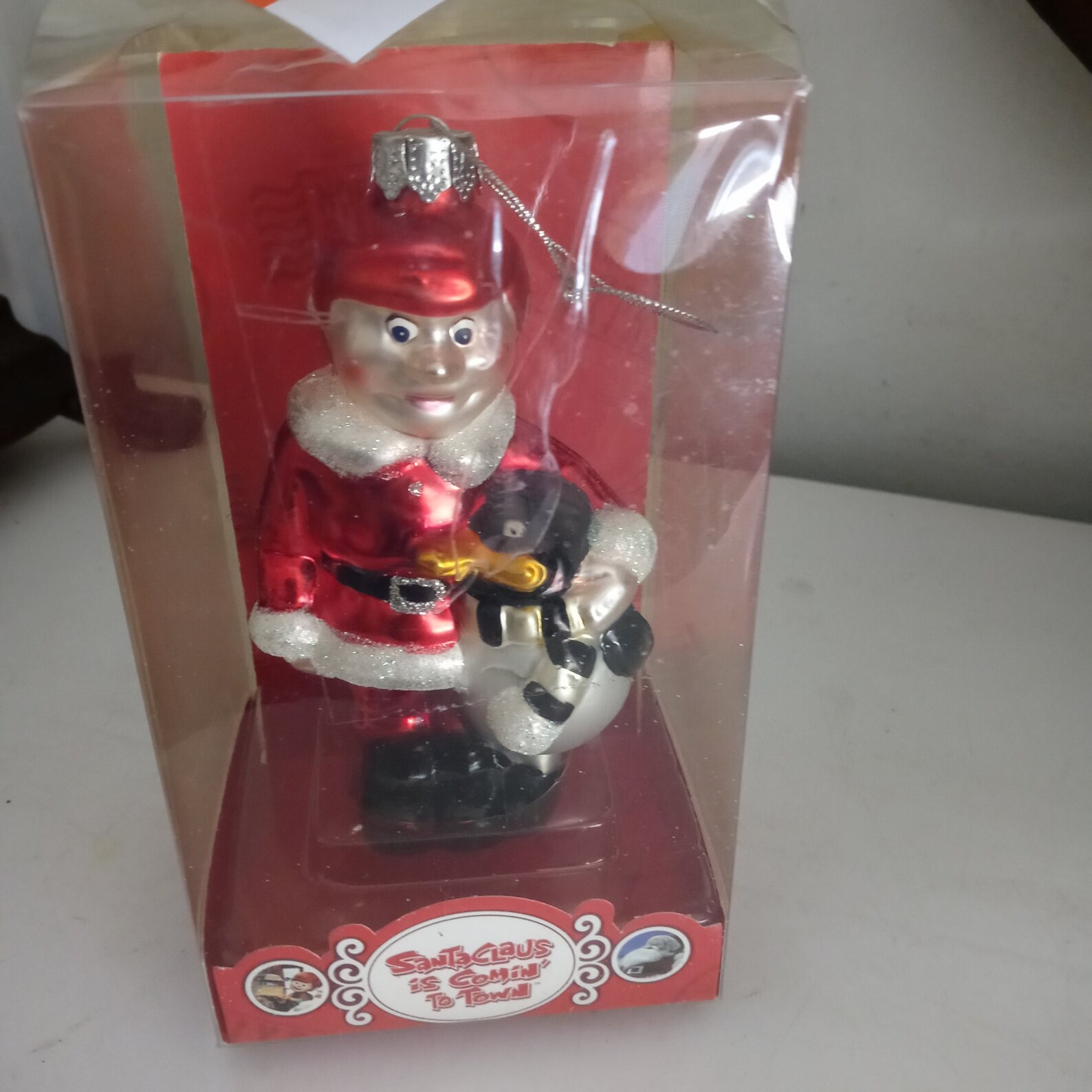 Kris Kringle Glass Christmas Tree Ornament/island of Misfit Etsy