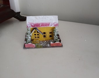 Weihnachtsdorf Putz Pappe Haus Lichthülle