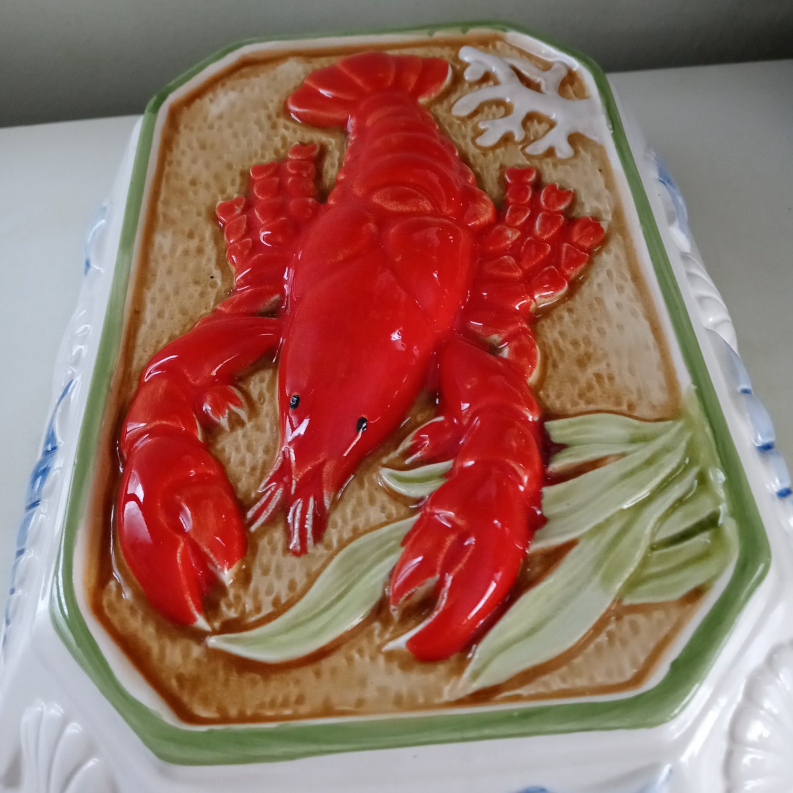 Majolica Ceramic Lobster Mold Dish Made in Italy Etsy UK