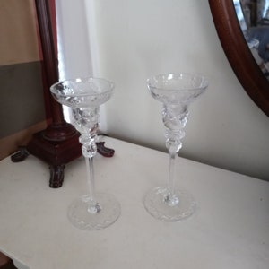 Rogaska Gallia Crystal Candle Holders
