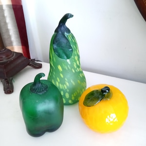 Fruits et légumes en verre de Murano