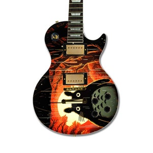 Guitar Skin Wrap | 50x60cm Laminated Guitar Cover | Totoro Theme | Fits Electric, Acoustic & Bass | Custom Design Available