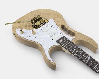 Diy Guitar Kit – Ibanez Jem Style: Ash Body, Maple Neck With