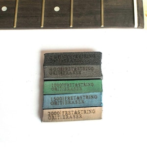 Fret Erasers Set for Guitar Repair | Essential Luthier Tool for Fret Polishing and Maintenance | Fast UK & FR Shipping