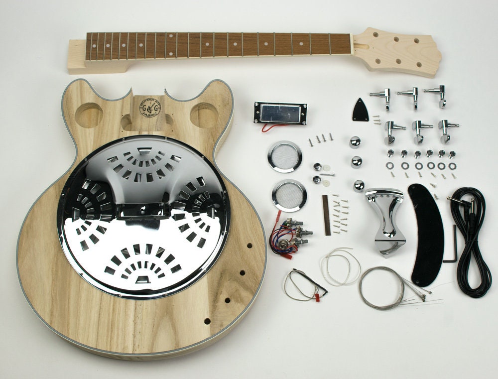 Custom Explorer Style Neck-through DIY Electric Guitar Kit ，6
