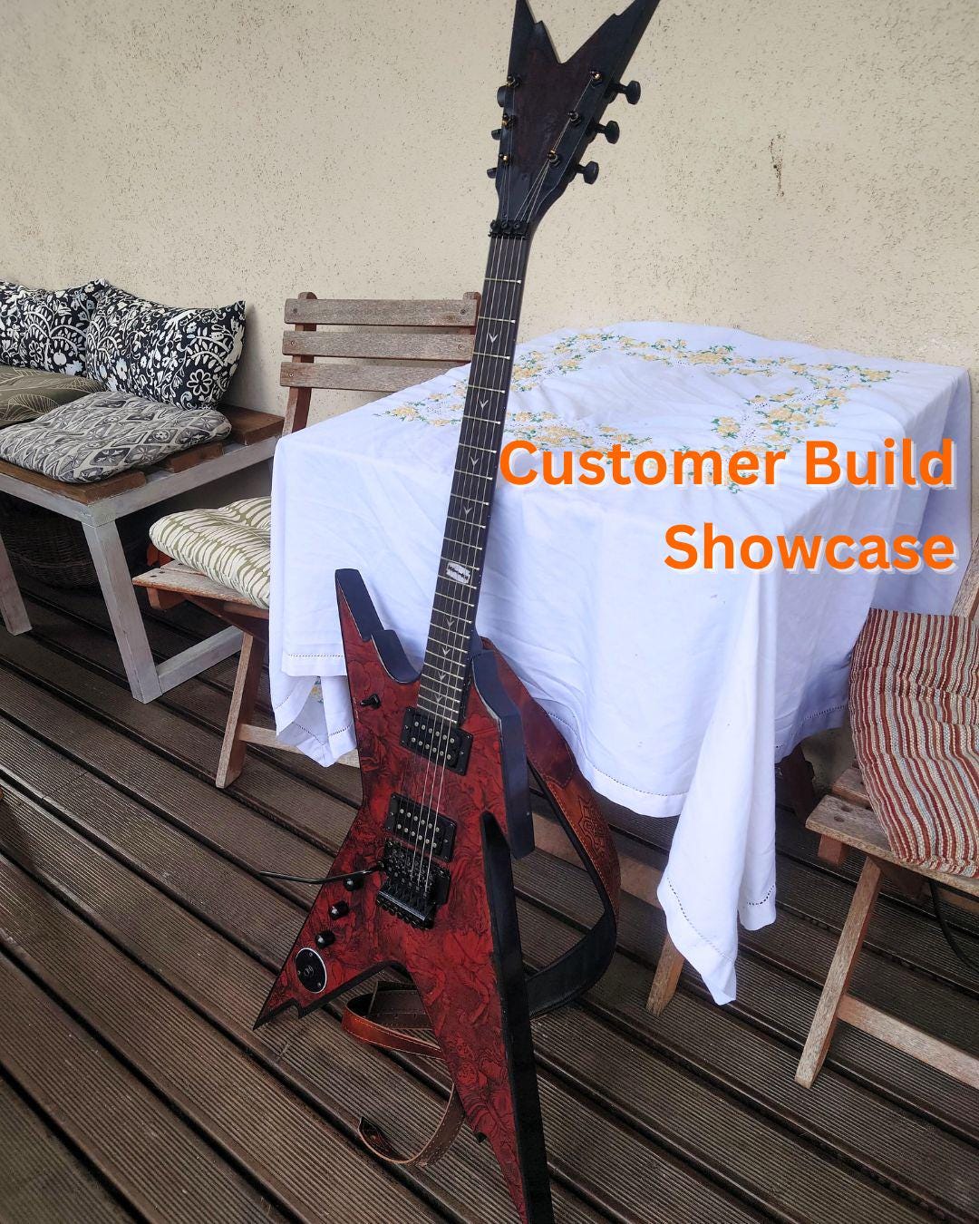 Electric Guitar Kit – D Razorback: Mahogany Body, Maple Neck With
