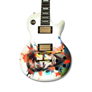 Guitar Skin Wrap | 50x60cm Laminated Guitar Cover | David Bowie Inspired | Fits Electric, Acoustic & Bass | Custom Design Available