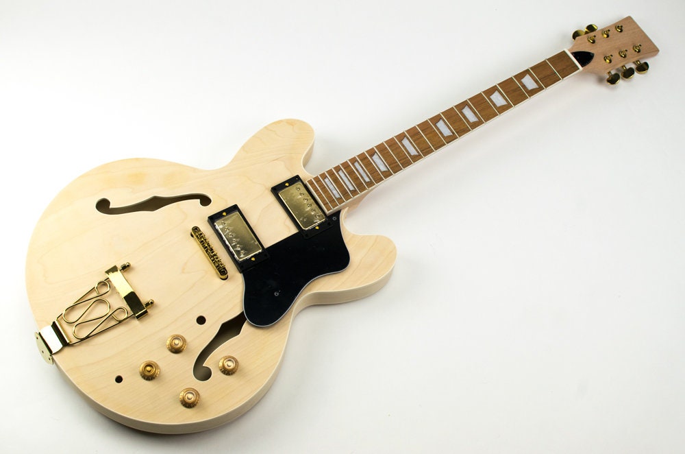 Kit de guitarra DiY ES335 Gibson Gold Jatoba | Etsy España