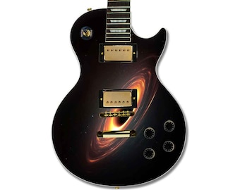 Black Hole Guitar Skin Wrap | Laminated Vinyl, Universal Fit (50x60cm)