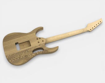Ibanez JEM風 自作ギター LED付き Diy Guitar Kit – Ibanez Jem Style: Ash Body, Maple Neck With