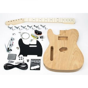 DiY Guitar Kit - Left Handed Guitar Kit - TL style - Build Your Own Guitar - DIY Gift For Guitarist - UK, Fr Next Day Delivery