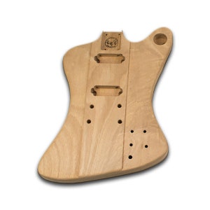 Corps de guitare - Style FB non fini - Corps en acajou - Créez votre propre guitare - Livraison le lendemain au Royaume-Uni et en France - Support de montage de guitare instantané