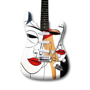 Guitar Skin Wrap |  50x60cm Guitar Skin | Laminated Guitar Cover  | Fits All Electric, Bass Guitar &  Acoustics | Custom Design Available