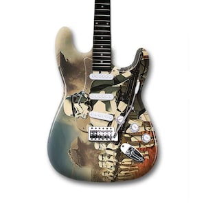 Guitar Skin Wrap | 50x60cm Laminated Guitar Cover | Stormtroopers Theme | Fits Electric, Acoustic & Bass | Custom Design Available
