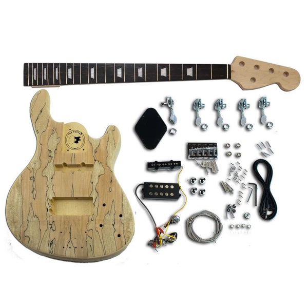 Bass Guitar Kit - J style solid body, with Ebony fretboard