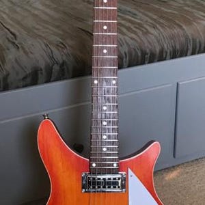 DIY Electric Guitar Kit – PR Tremolo: Mahogany Body with Spalted Maple Top, Maple Neck with Ebony Fretboard image 3