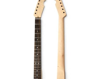 Manico per chitarra Telecaster in acero fai da te - Tastiera in ebano, capotasto in osso per sostituire e costruire una chitarra elettrica