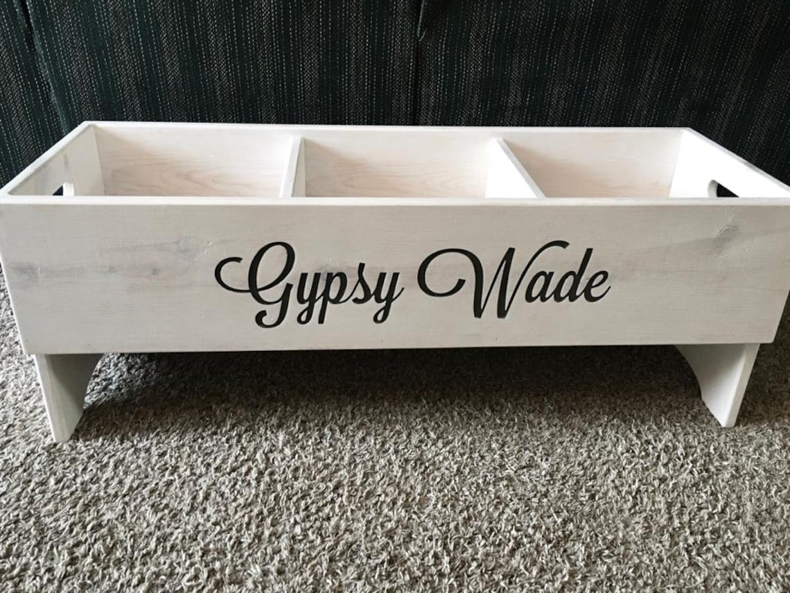 Custom Made Engraved Children's Nursery Book Bin Toy Box Etsy
